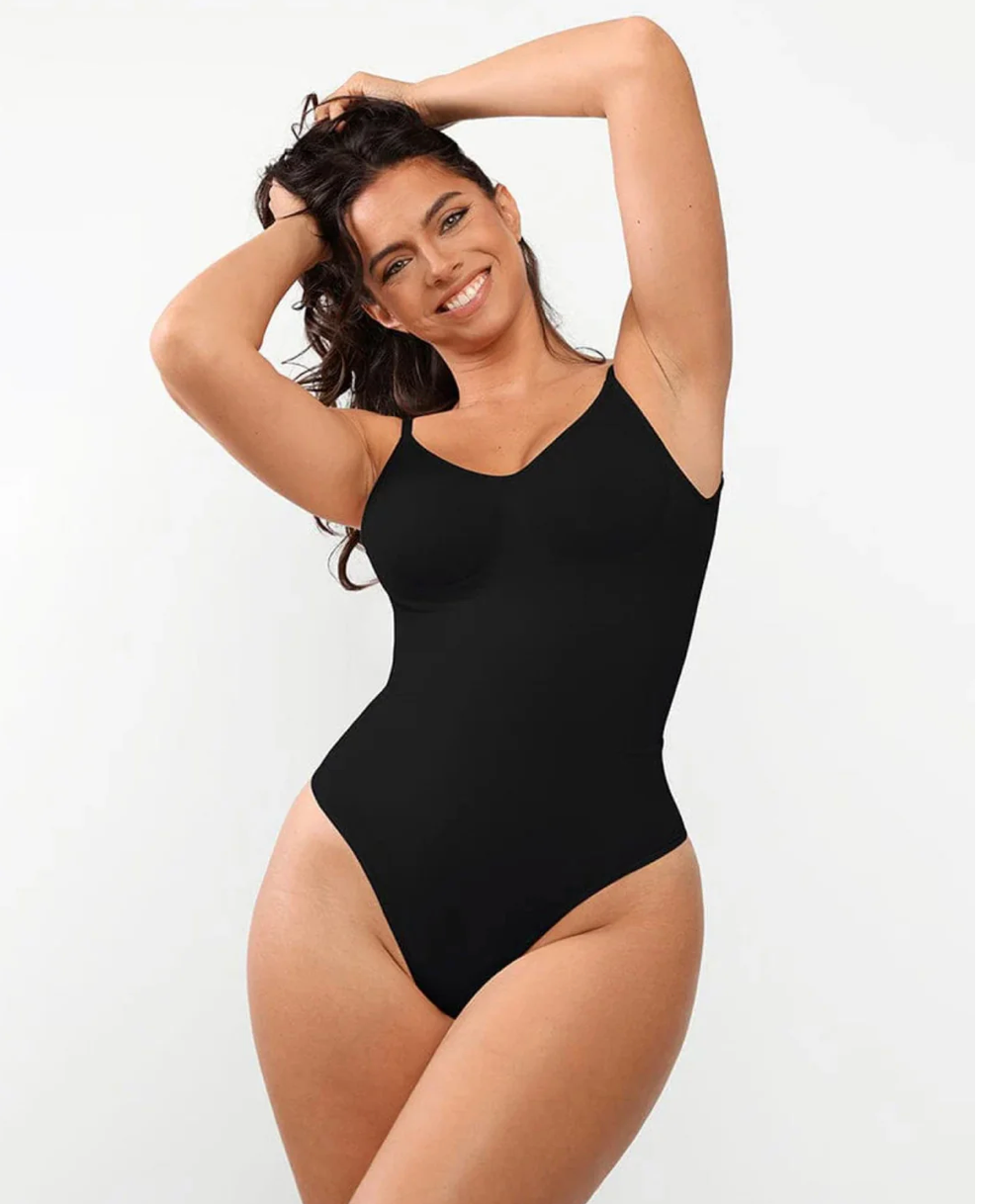 Ashley – Shapewear Bodysuit: Onzichtbare Ondersteuning voor een Slanker, Gladder Silhouet, Ondersluiting met Knoopjes