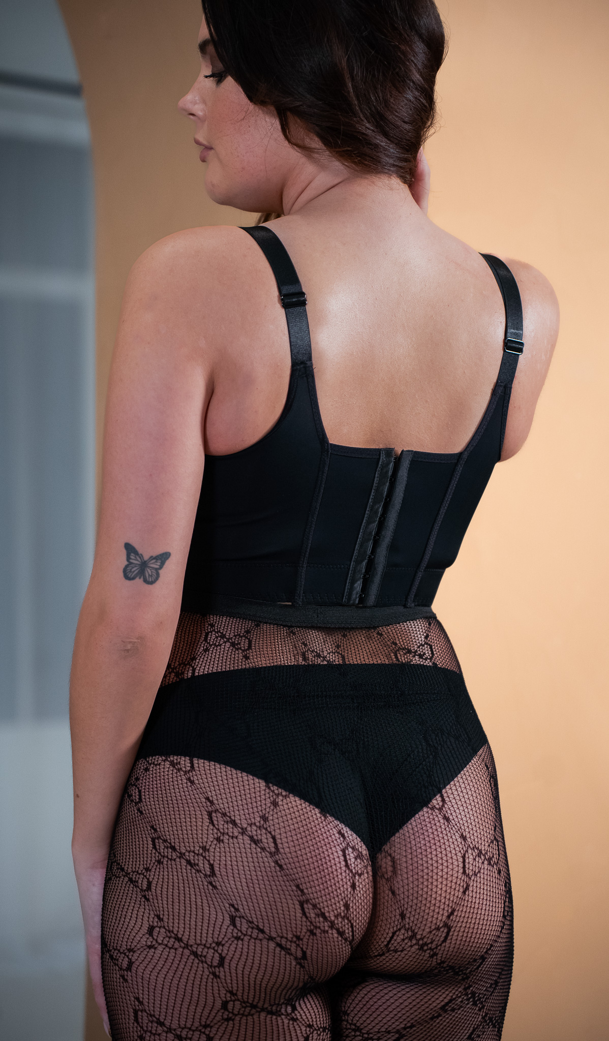 GG – Panty met Monogram Print - Doorzichtig en Stretch Design - Ultra Zacht