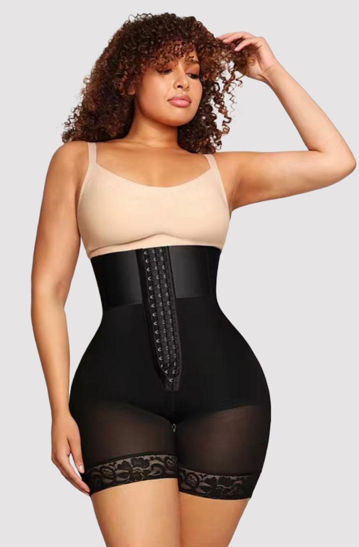 Valere - 'BBL Shapewear' Hoog Getaileerde Body - Met Haak en Oogsluiting - Rits voor Toilet Gebruik, Ondersluiting met Rits