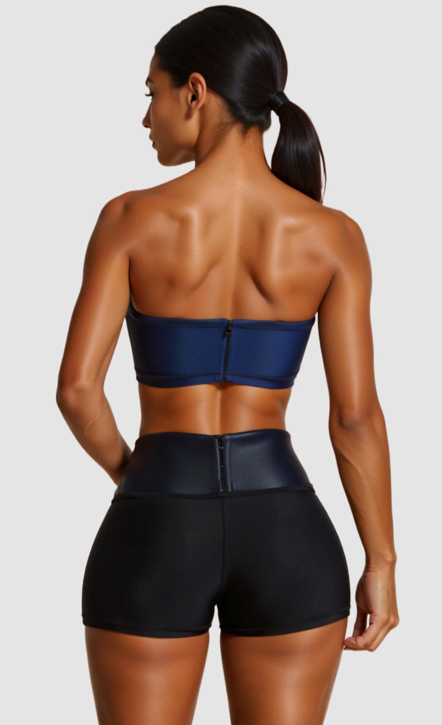 Briana – Short - legging met zweetband en corset - Geschikt voor Afvallen