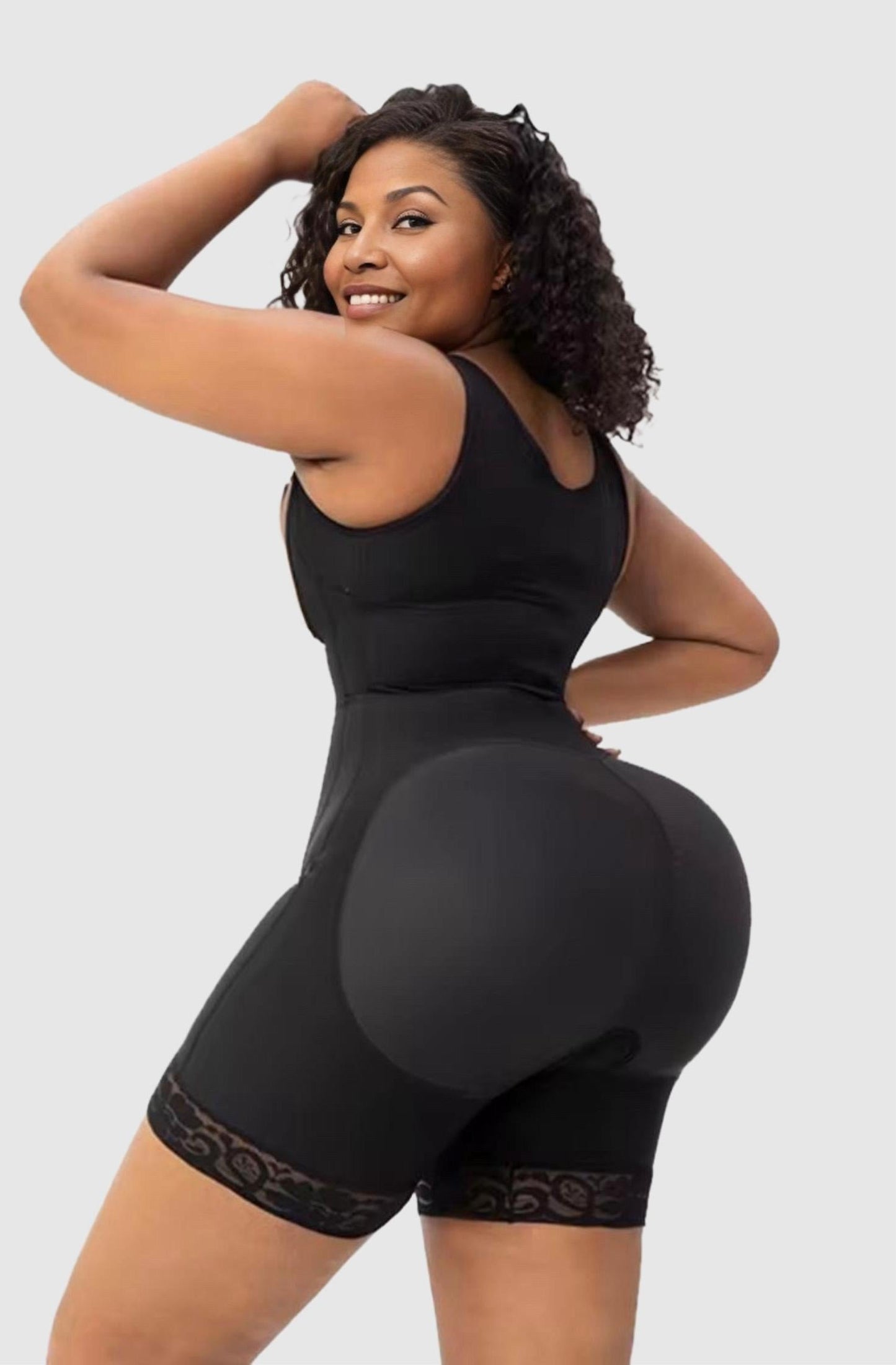 Shirley | Hoog Getaileerde Body Shapewear | Met Zij Rits - Open kruis voor toilet Gebruik