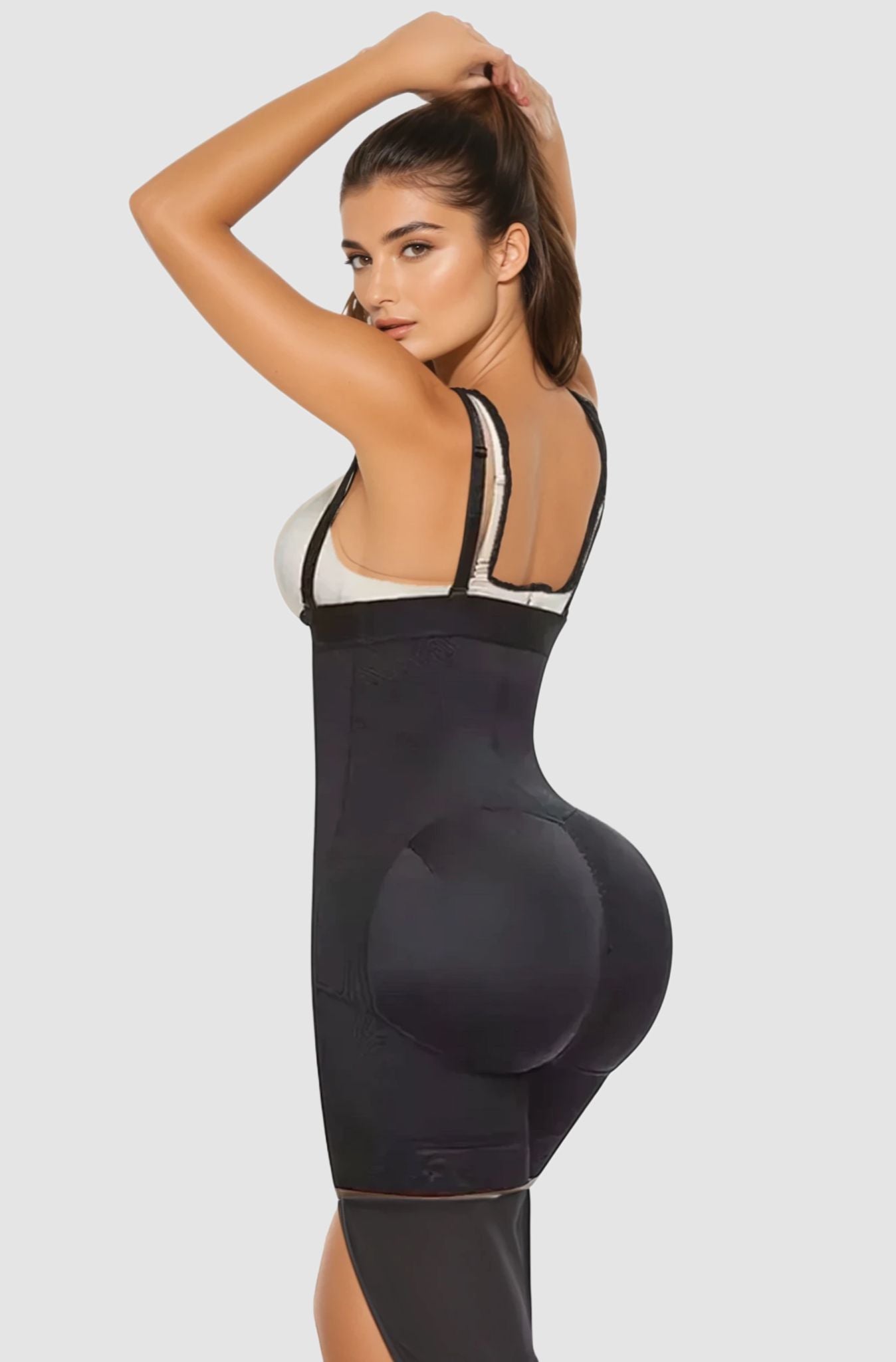 Naomi – Body Lifter Shapewear Met verstelbare Haakjes - Afneembare Schouderbandjes, Rits bij de Kruis