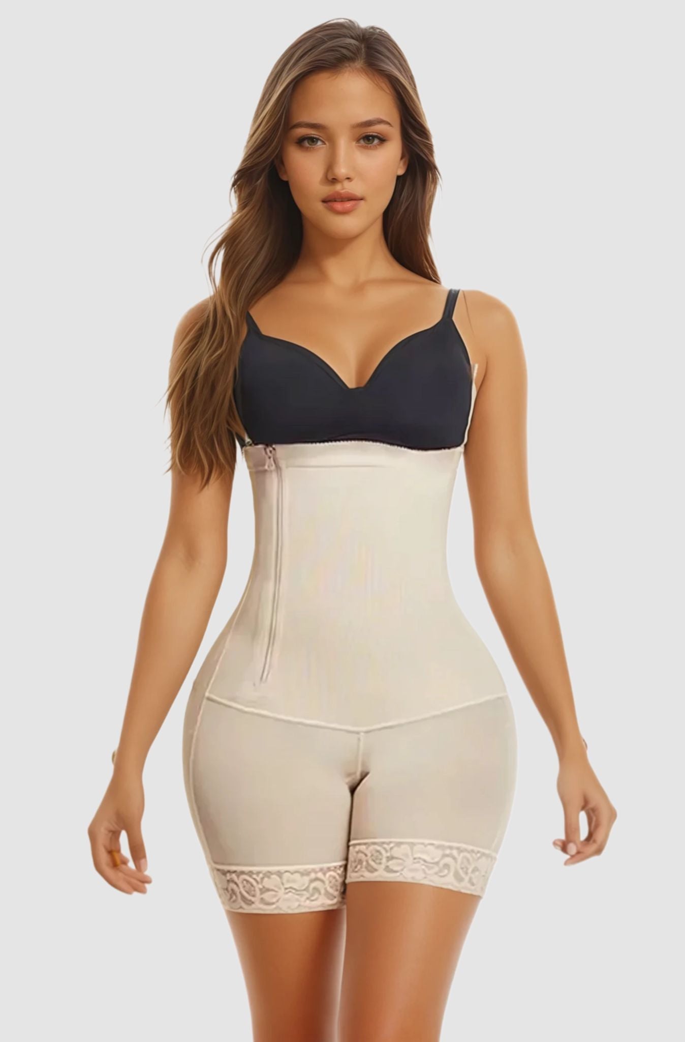 Laurine - Shapewear met Rits en Afneembare bandjes - De Perfecte Body Shaping Oplossing, Ondersluiting met Rits