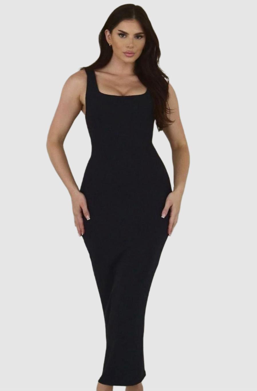 Chanice | De Ultieme Ingebouwde 2-in-1 Shapewear Jurk die jouw Lichaam Vormt & Verleidt - Met Open Kruis voor toilet gebruik