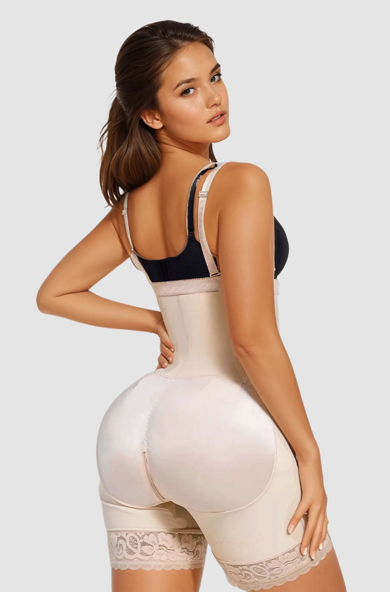 Laurine - Shapewear met Rits en Afneembare bandjes - De Perfecte Body Shaping Oplossing, Ondersluiting met Rits