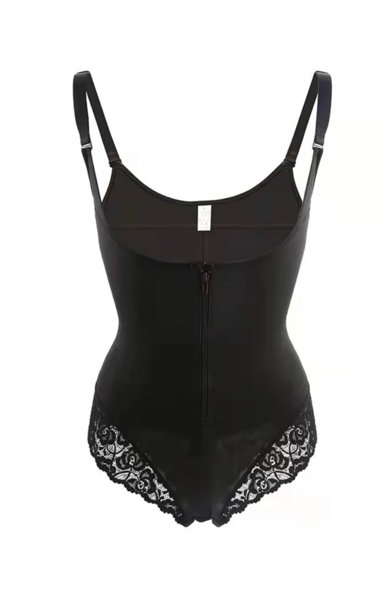 Pamela – Shapewear Met Rits Haakjes - Corrigerende Effect aan Buik, Rug en Taille, Open Kruis