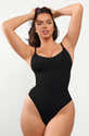 Body Gainant Femme Col En V - Sous-vêtement Amincissant Sans Coutures, Confortable Et Extensible - 8
