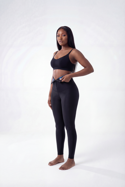 Andrea – Leggings with Sweatband and Corset – Maximum Fat Burning – Durable and Breathable