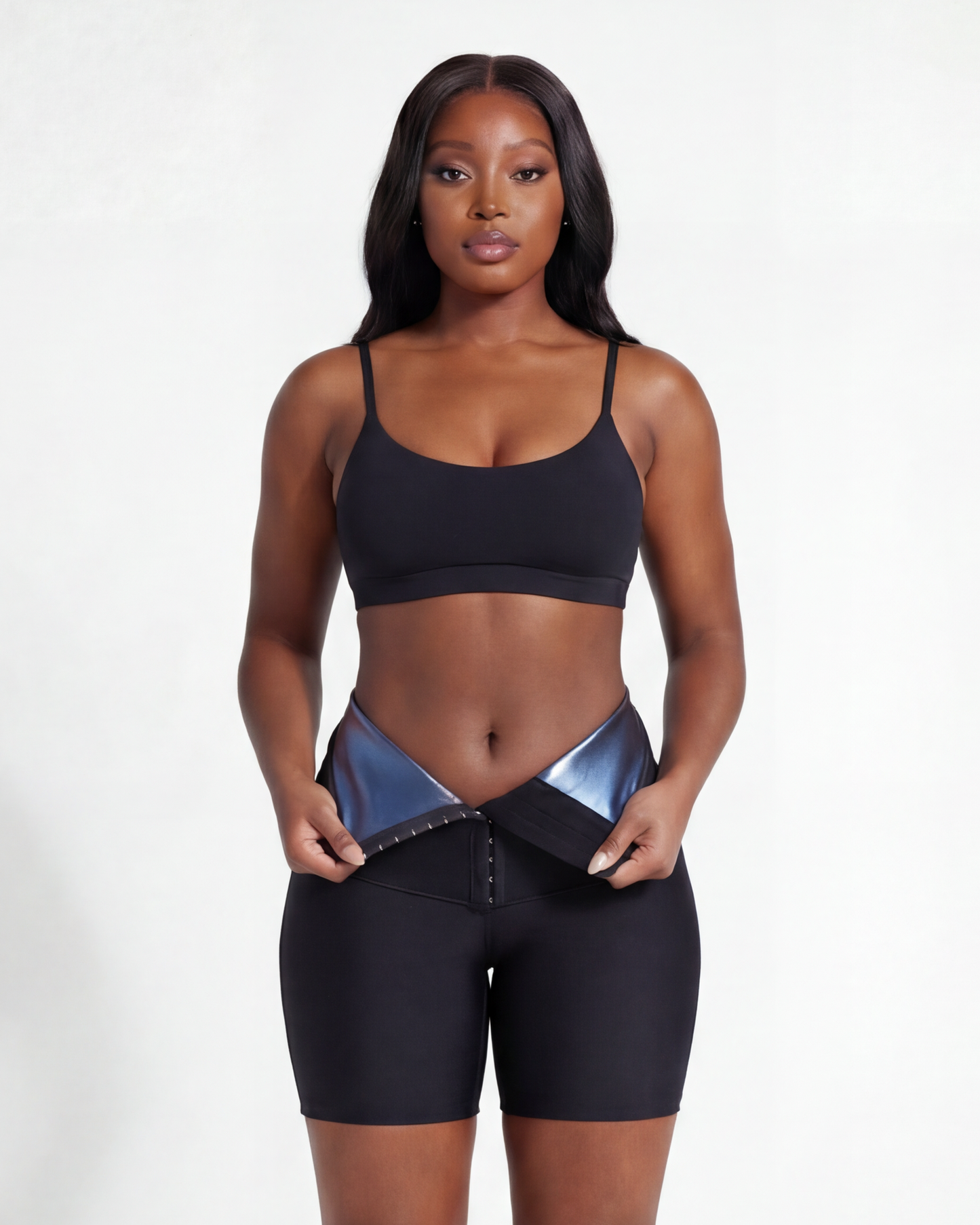 Briana – Short - leggings with sweatband and corset - Suitable for weight loss