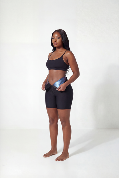 Briana – Short - leggings with sweatband and corset - Suitable for weight loss