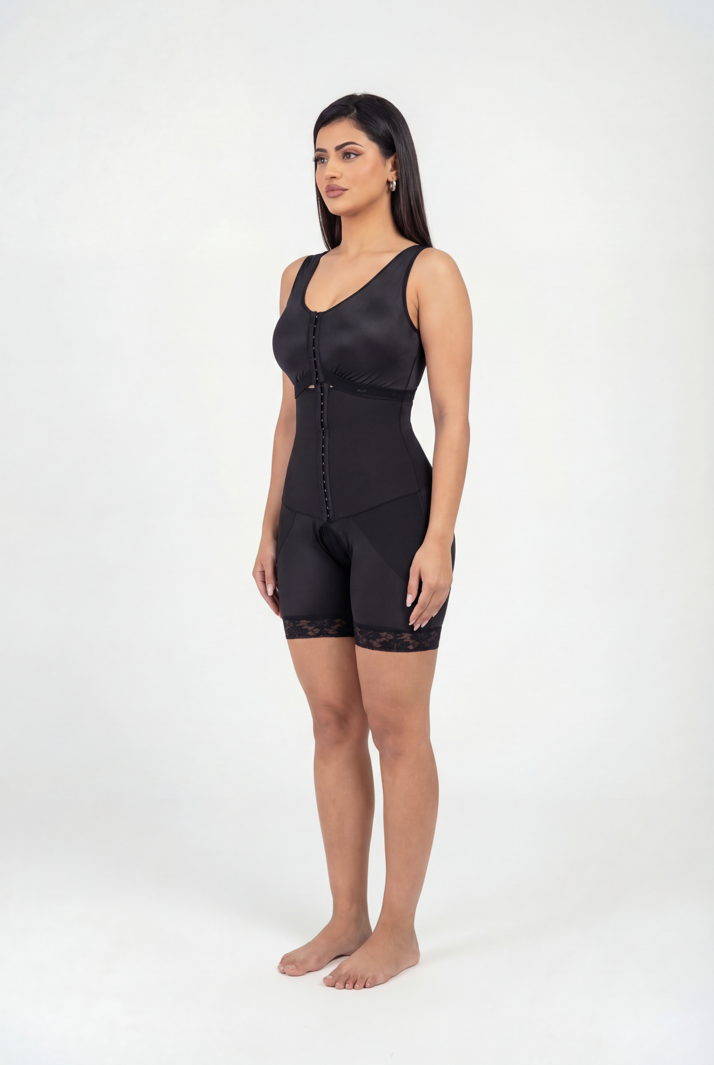 Anna – Long Slimming Bodysuit Shapewear with Hook Closure – Seamless and Post-Surgery Suitable