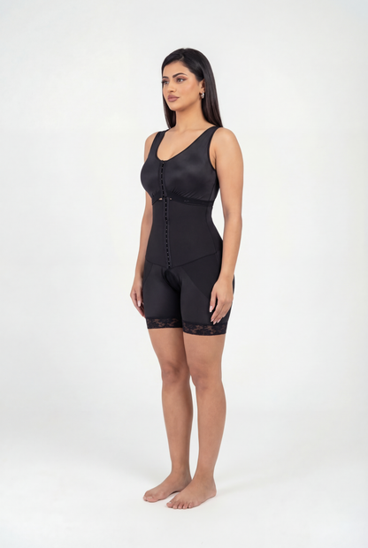 Anna – Long Slimming Bodysuit Shapewear with Hook Closure – Seamless and Post-Surgery Suitable