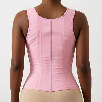 Vera - Herstel waist trainer met U-vormige Borstondersteuning – Extra Comfort, Compressie en 3 Haak-en-Oog Sluiting met Rits