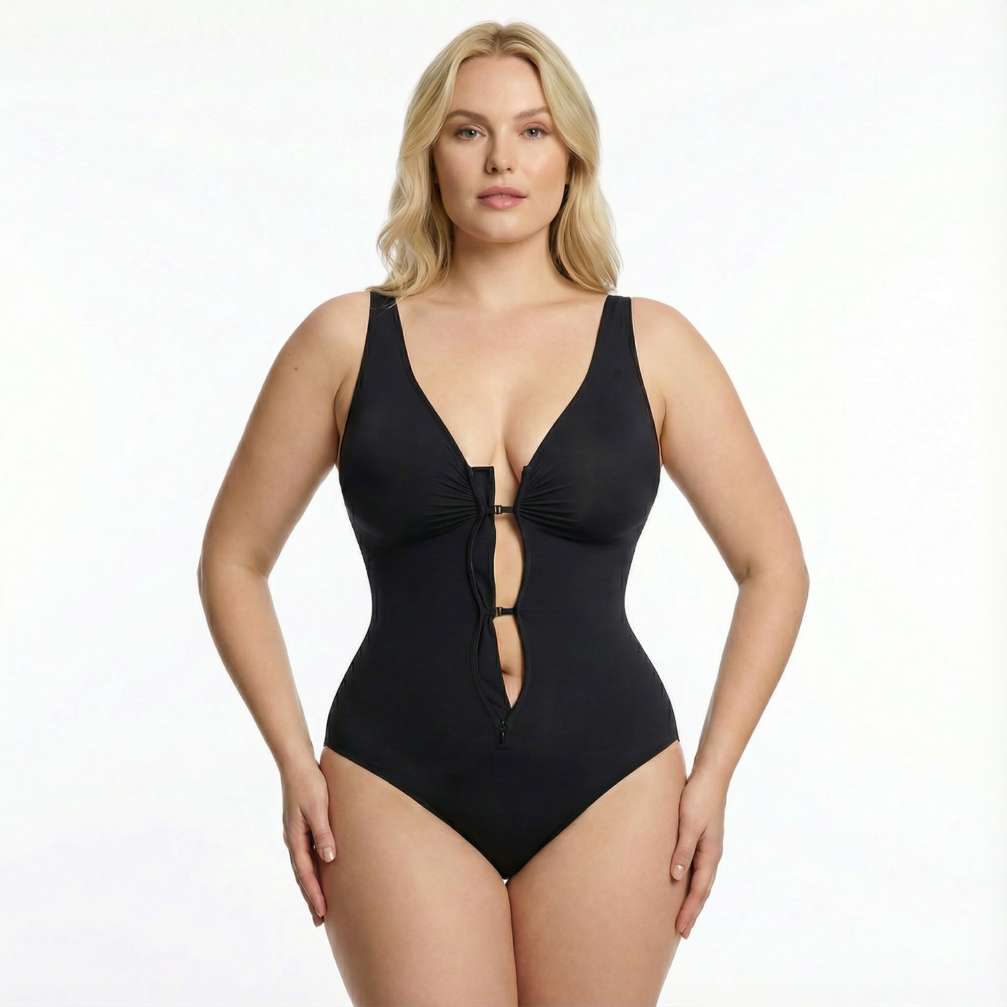 Lunia - Shapewear met Borstondersteuning en Naadloze Shaping – Verstelbare Rits en Haak-en-Oog Sluiting
