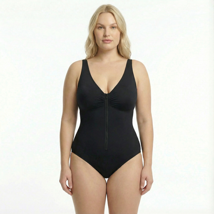 Lunia - Shapewear met Borstondersteuning en Naadloze Shaping – Verstelbare Rits en Haak-en-Oog Sluiting